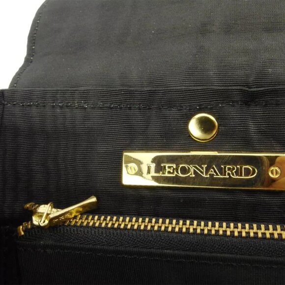 LEONARD back pack logo leather Authentic used C3926 main image 4